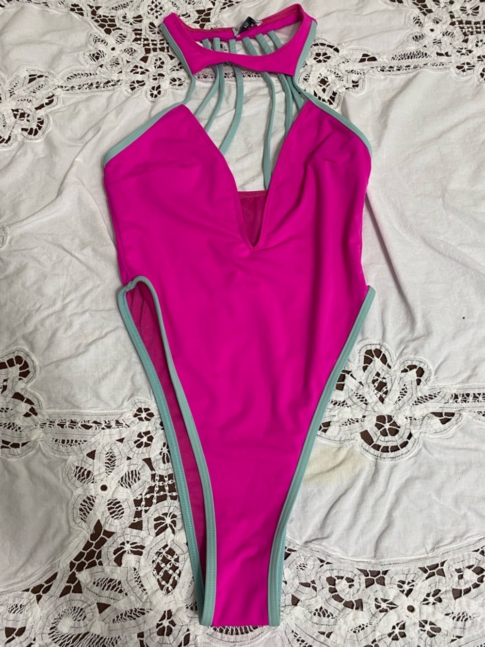 Icon Swim hot pink swimsuit one piece never worn size XS